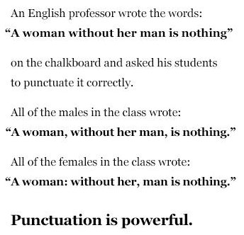 punctuation is powerful